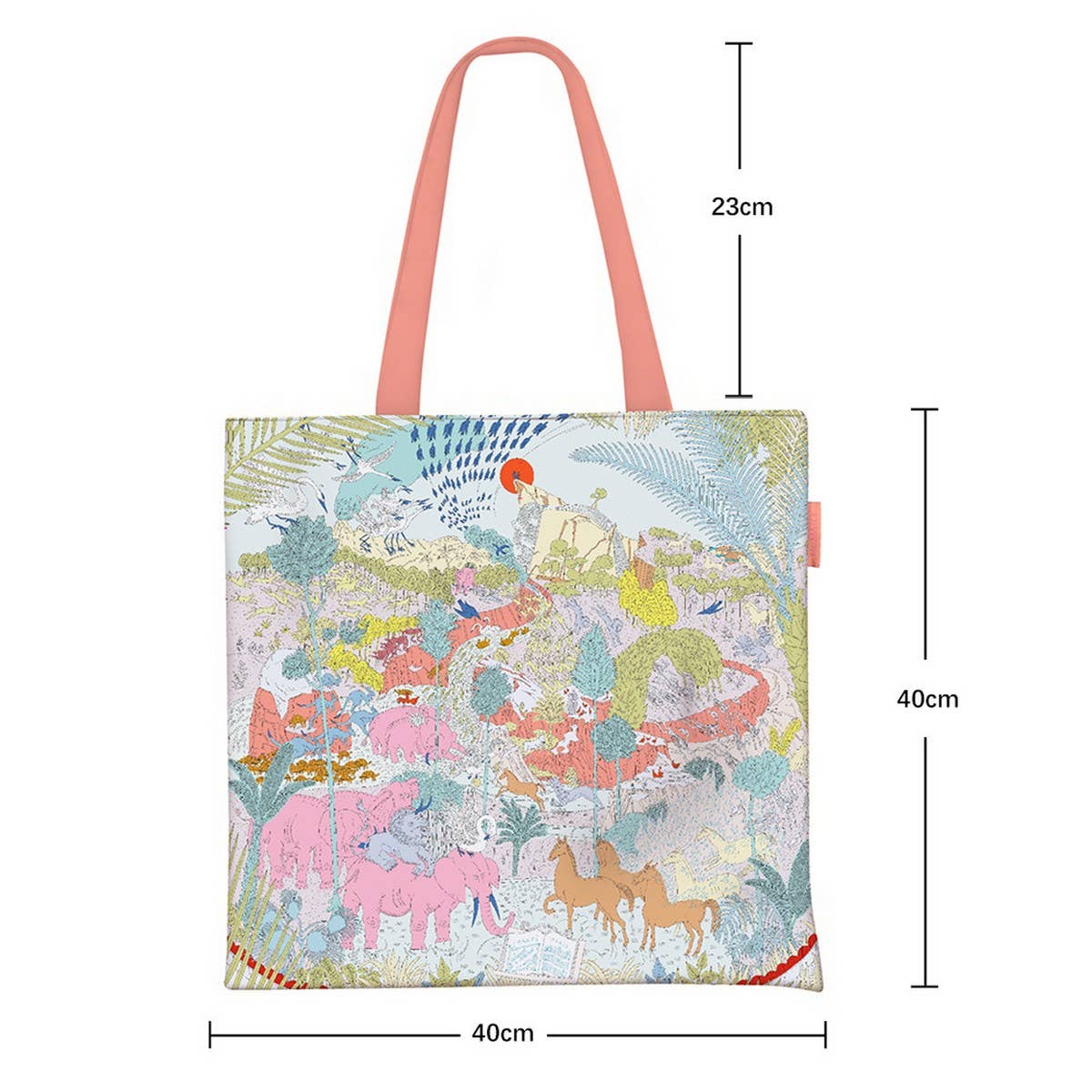 Student Canvas Tote Bag, Spacious Design_CWAB5138