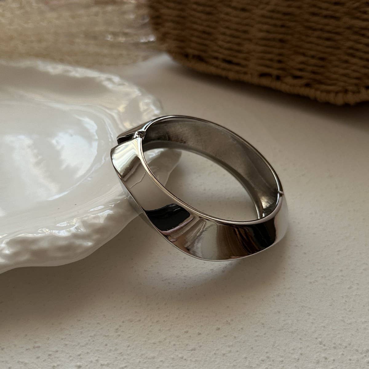 NEW DESIGN HIGH END SMOOTH RING BRACELET_CWMM3085