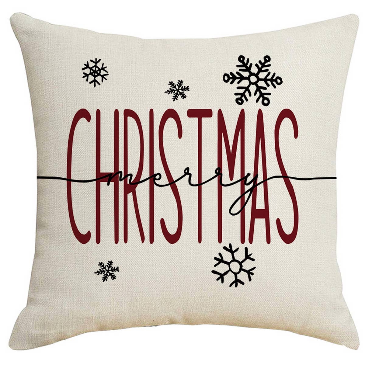 STRIPED CARTOON SANTA CLAUS PILLOWCASE_CWMM1396