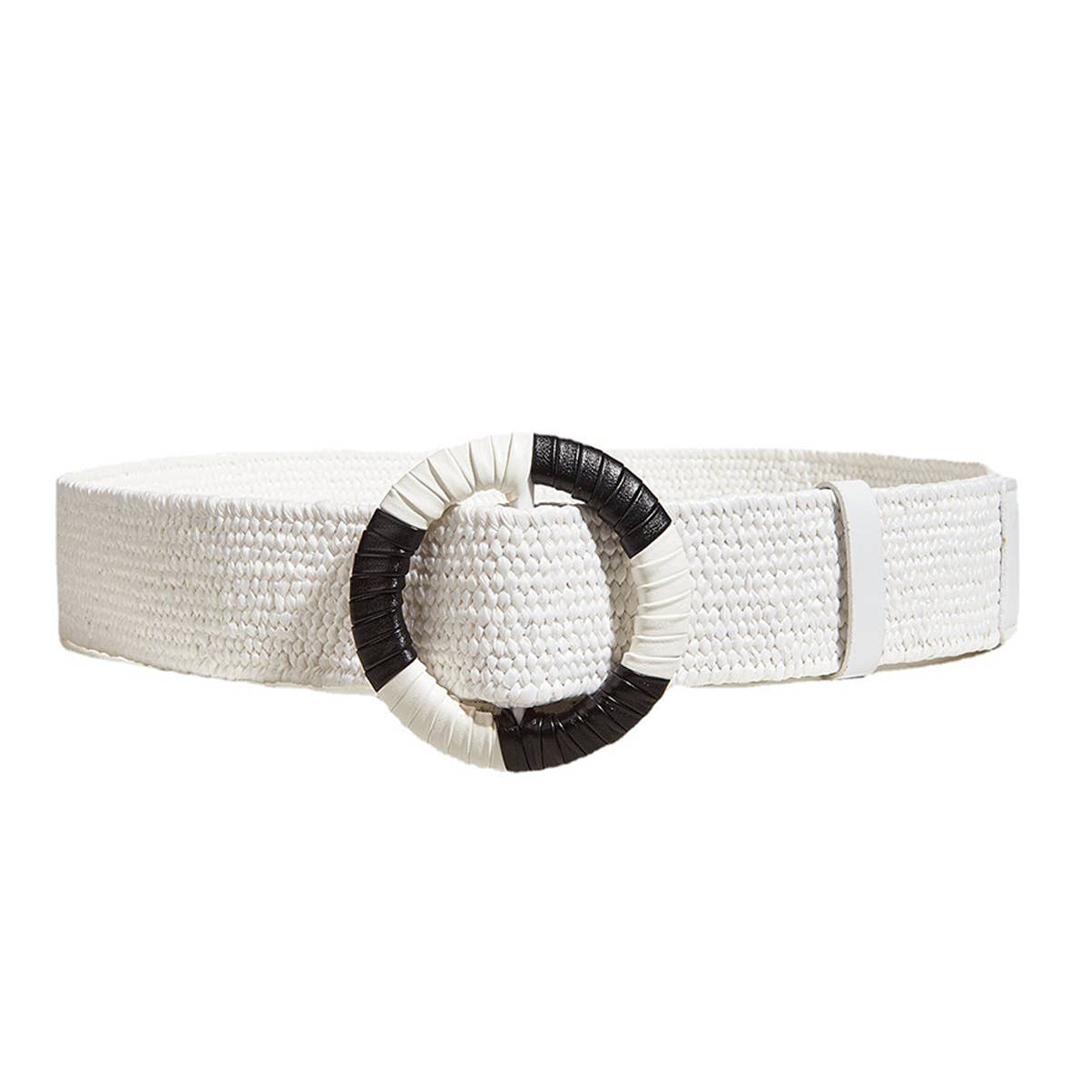 BOHEMIAN HANDWOVEN BLACK AND WHITE BELT_CWABE0443