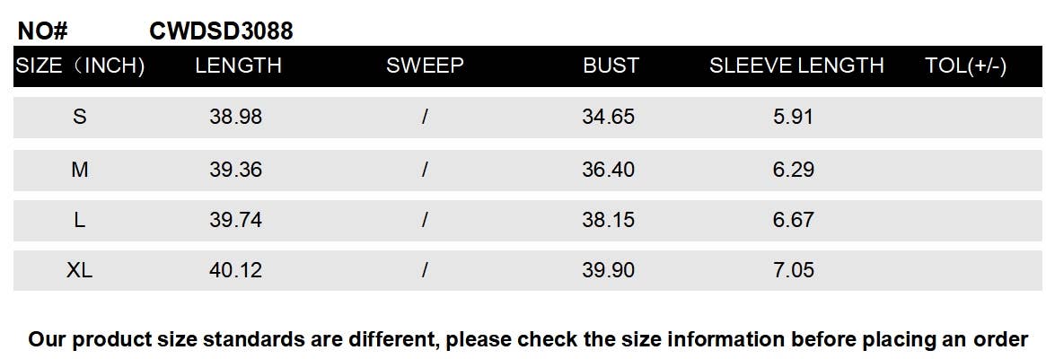 CWDSD3088_Round Neck Short Sleeve Knit Dress