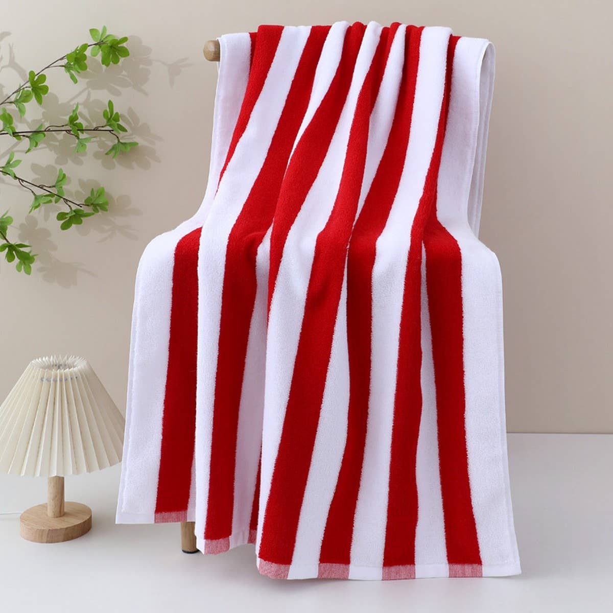 LARGE COTTON BEACH TOWEL BOLD STRIPE DESIGN_CWMM7604