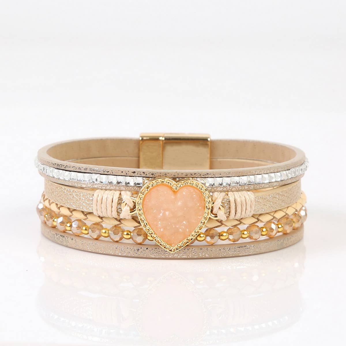 LADIES LOVE ALLOY BRACELET_CWAJE1517