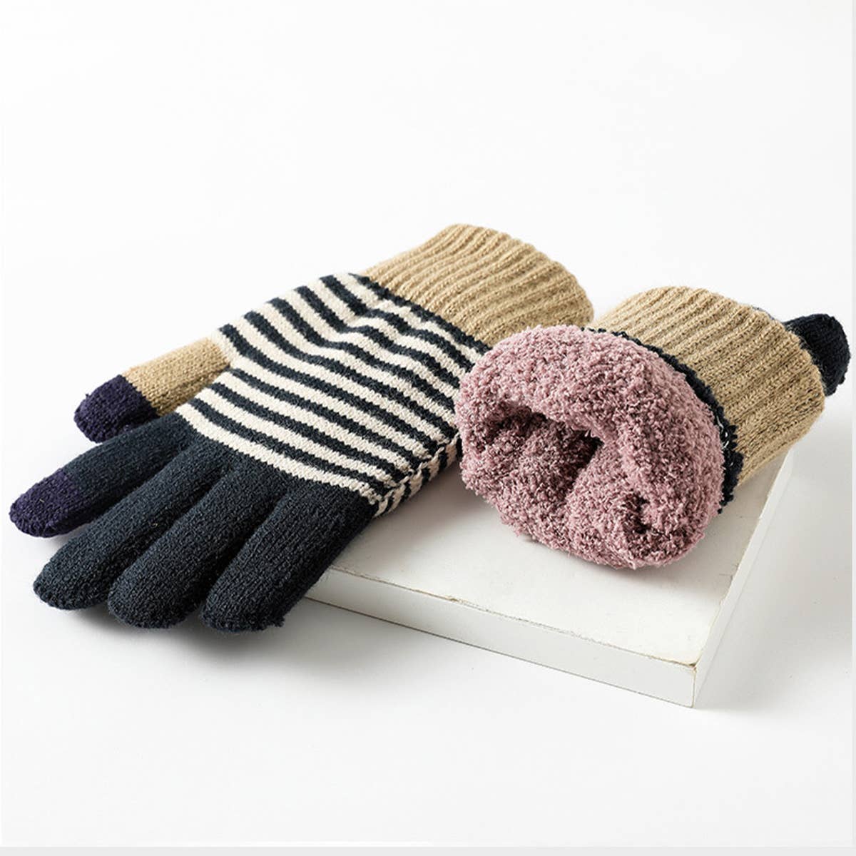 DOUBLE LAYER WARM TOUCH SCREEN GLOVES_CWMM1498