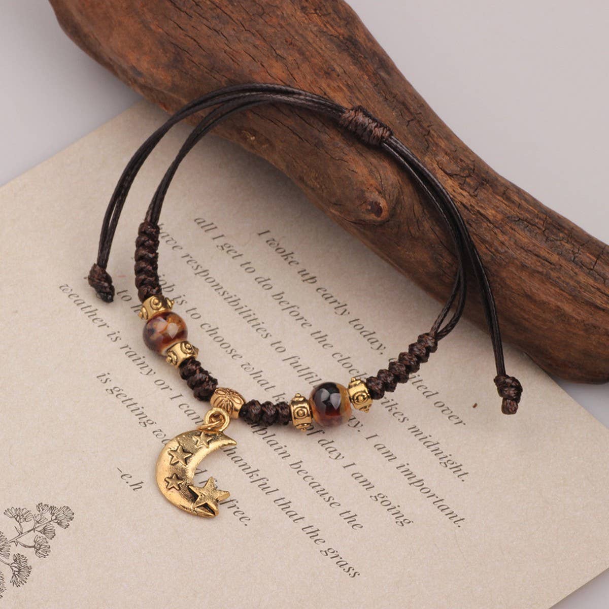 NICHE DESIGN VINTAGE CERAMIC BRAIDED BRACELET_CWAJE3972