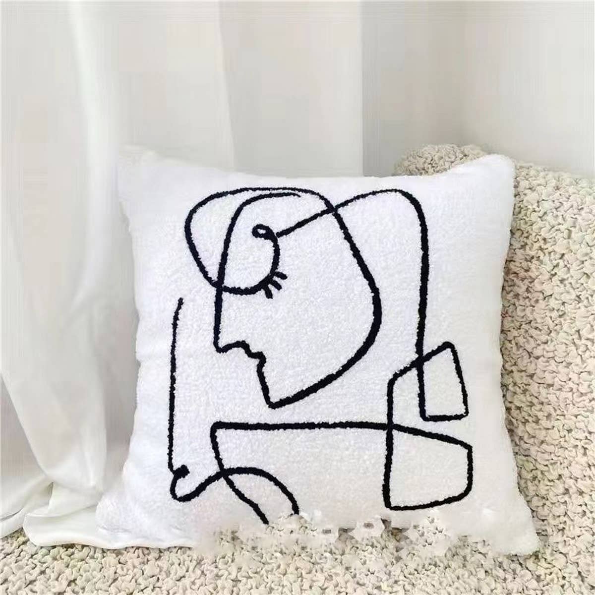 FRENCH CHIC THROW PILLOW COVER FOR SOFA OR BED_CWMM7703