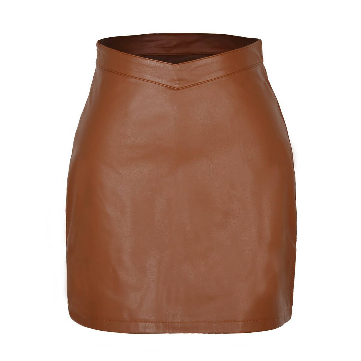 PU LEATHER SHORT SKIRT FASHION ZIPPER LEATHERSKIRT_CWBSS0390