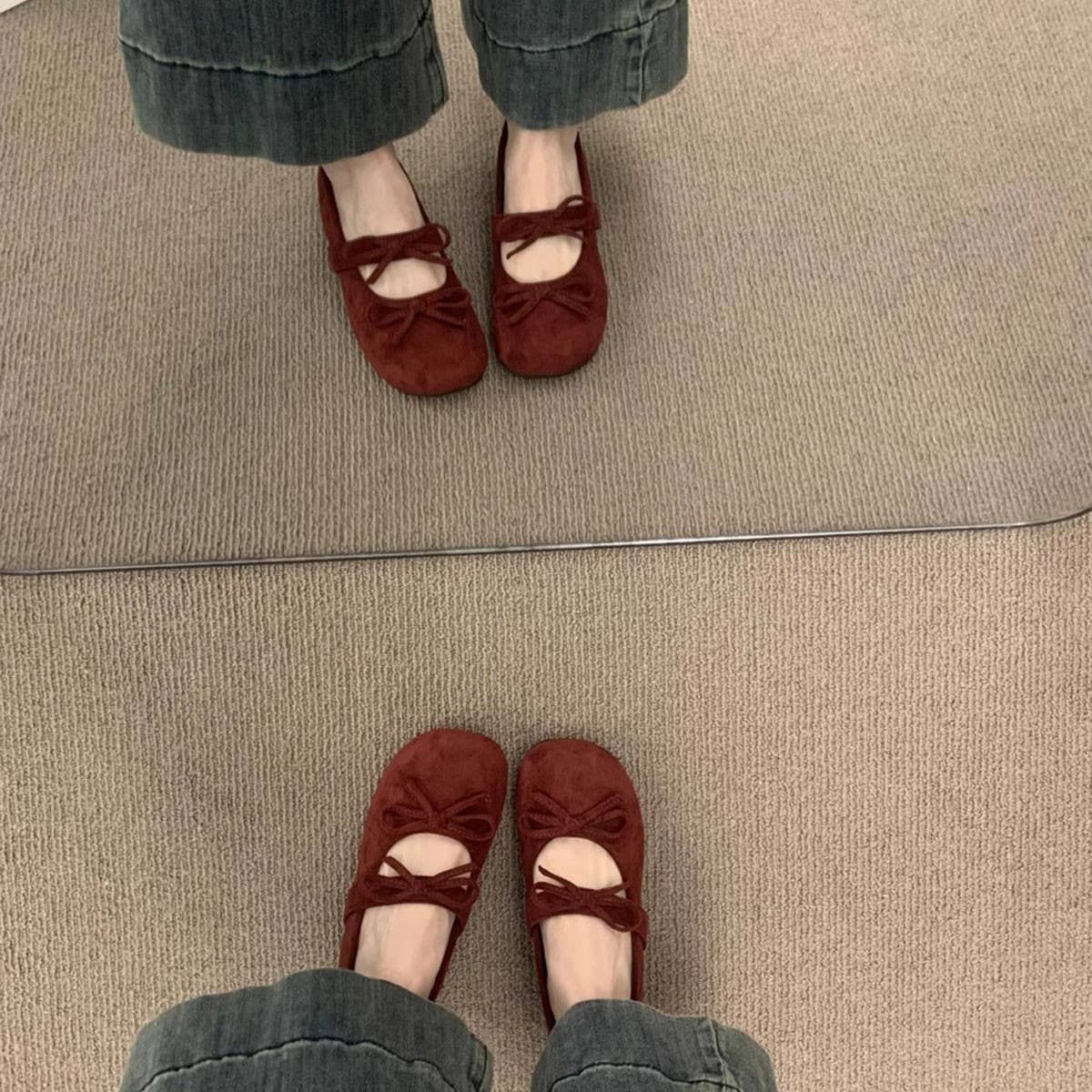 SILVER BOW WEDGE MARY JANES FAIRY WEDDING SHOES_CWSHF0120