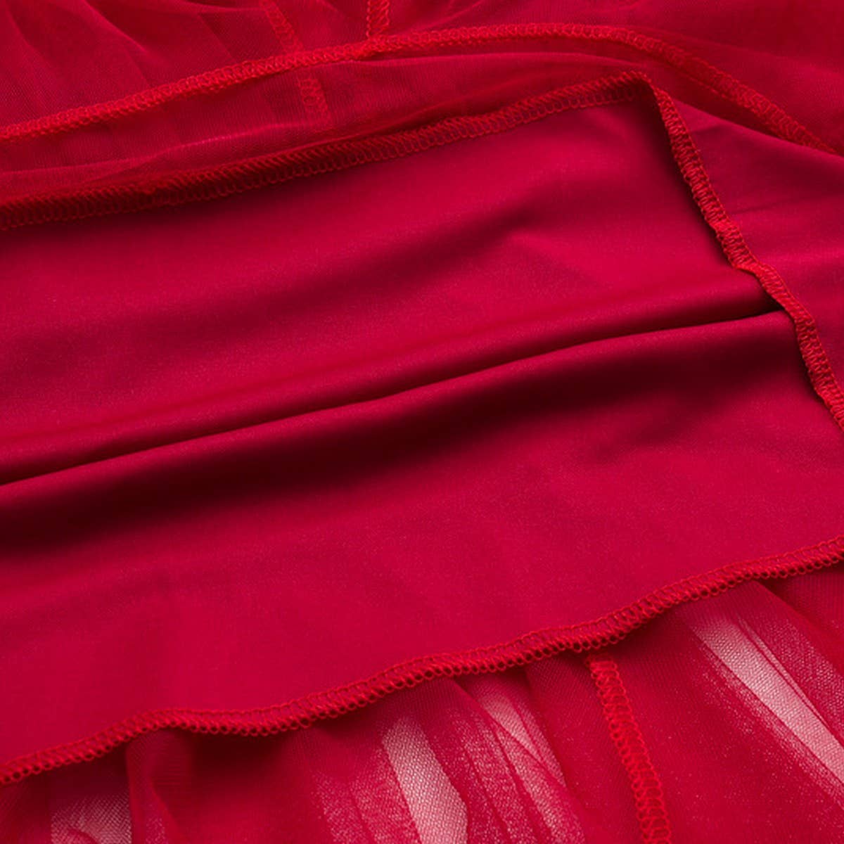 10 COLORS ELASTIC WAIST TIERED TULLE MESH SKIRT_CWBLS0396