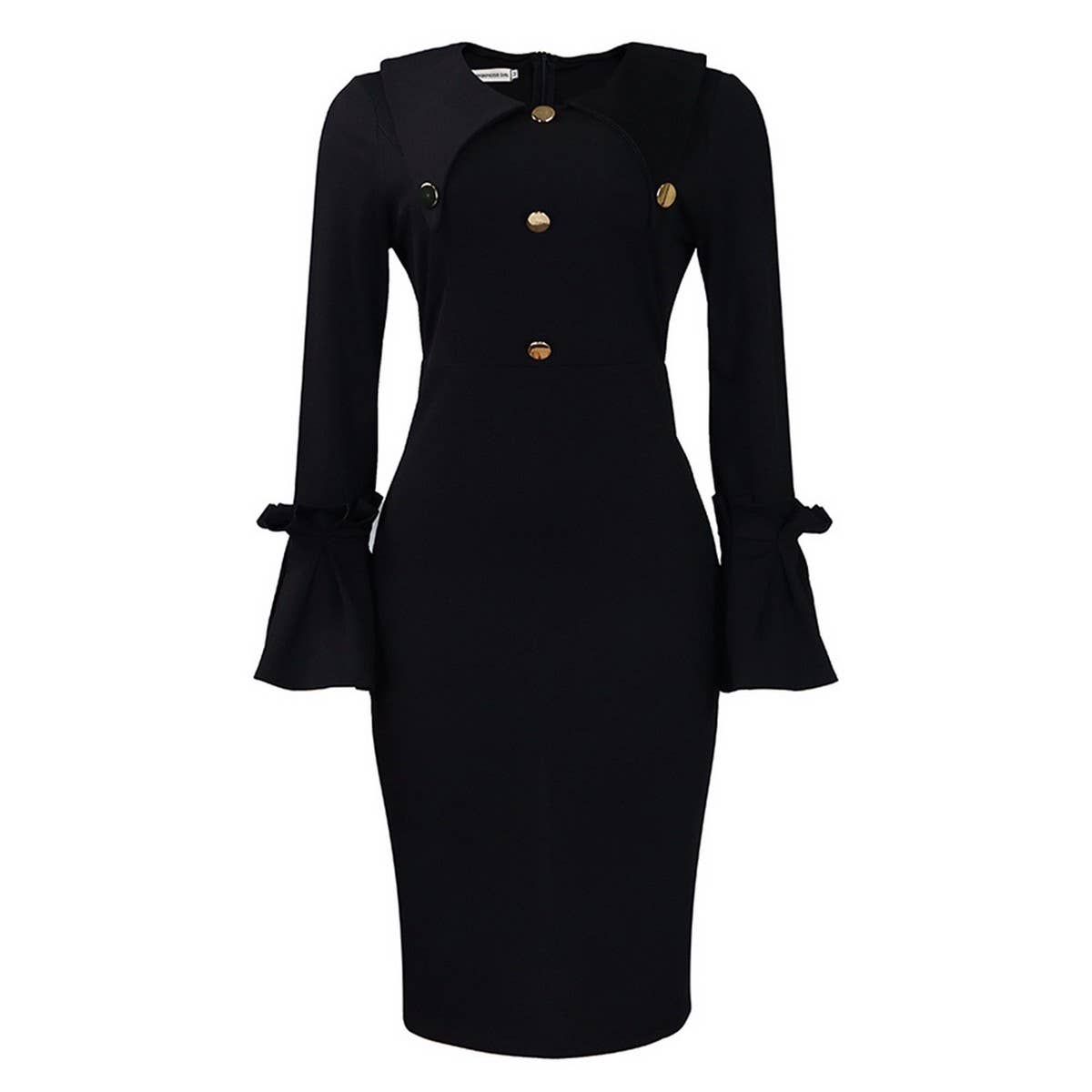 FASHIONABLE AND ELEGANT COMMUTER LONG DRESS_CWDMD3698