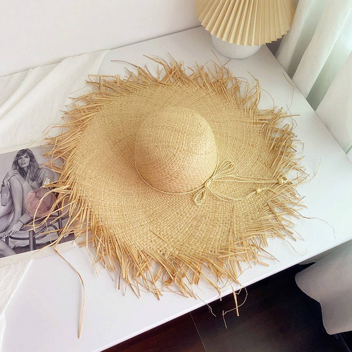 NEW TASSEL EDGE SUNSCREEN SHADING FASHIONSTRAW HAT_CWAH1170