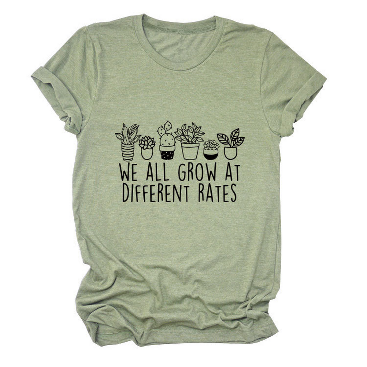 Printed Crew Neck Tee, We All Grow Graphic_CWTTS1493