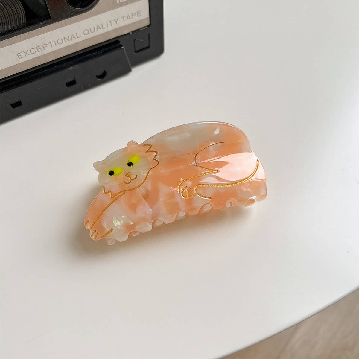 Cute Cat Acetate Hair Claw Clip for Women
