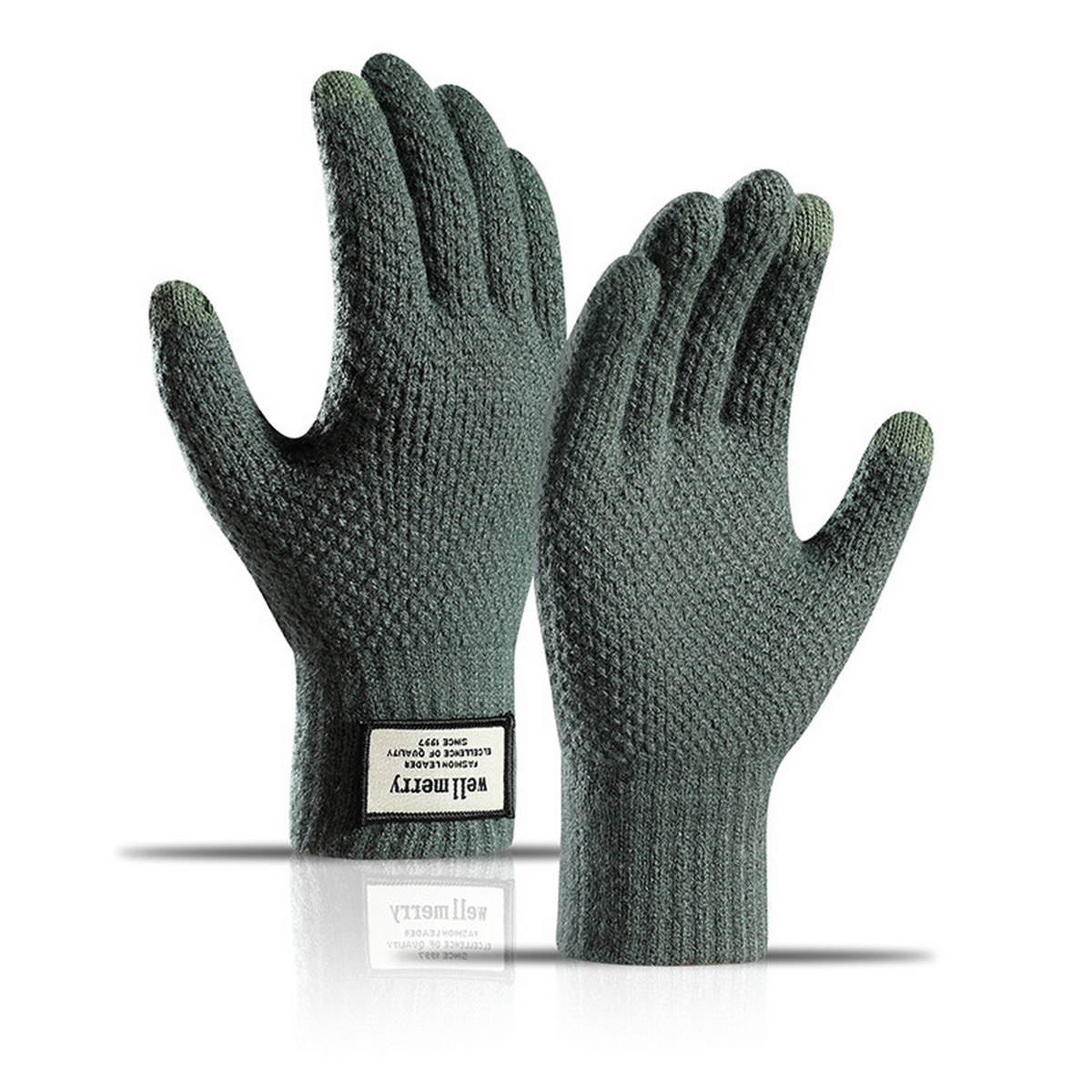 Men¡¯s Knit Touchscreen Gloves ? Thick & Warm_CWAG0516