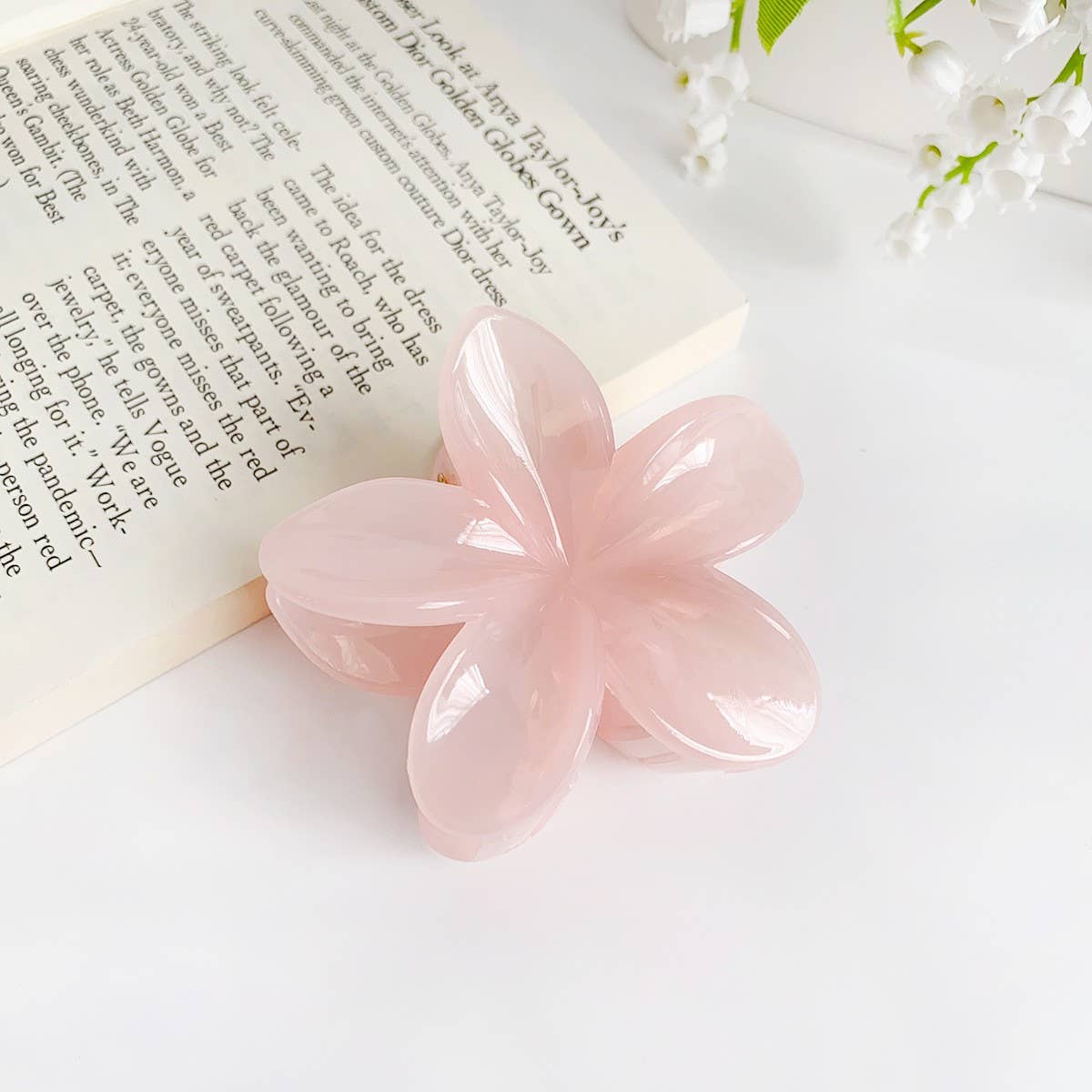 Candy Color Flower Hair Claw - Sweet Girl Style_CWAHA1494