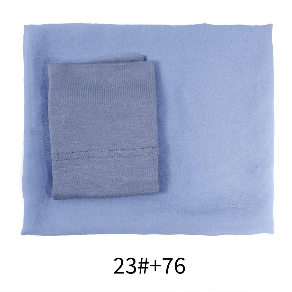 TWO-PIECE CHIFFON SHAWL AND HEADSCARF