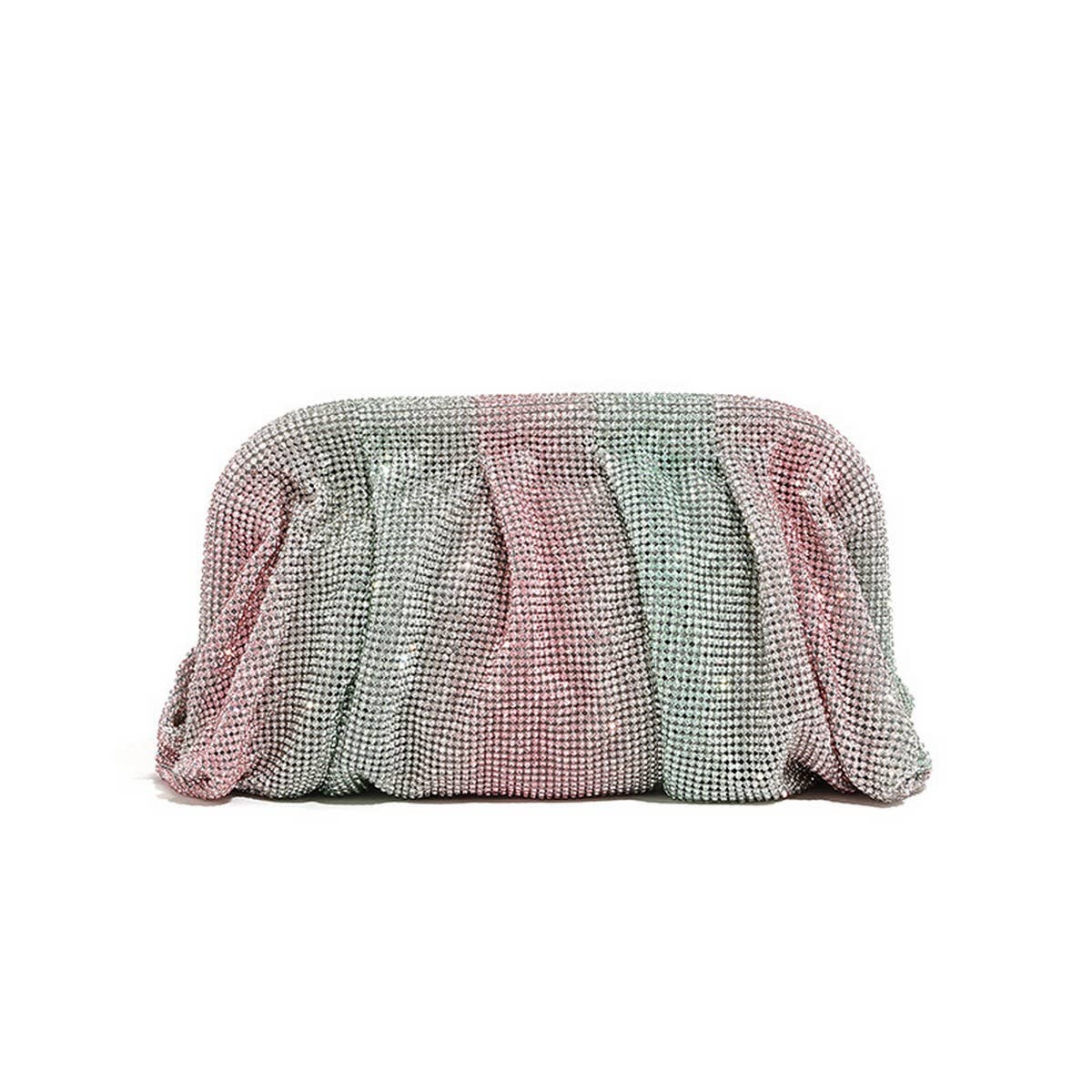 LUXURY HANDMADE RHINESTONE CLOUD CLIP EVENING BAG_CWAB3591