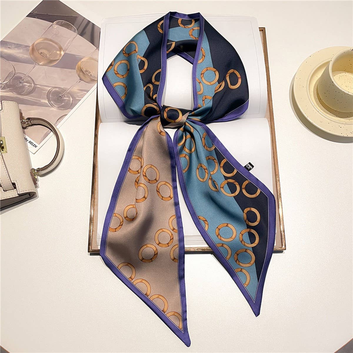 POLKA DOT THIN FASHIONABLE ALL-MATCH HEAD SCARF_CWASC1517