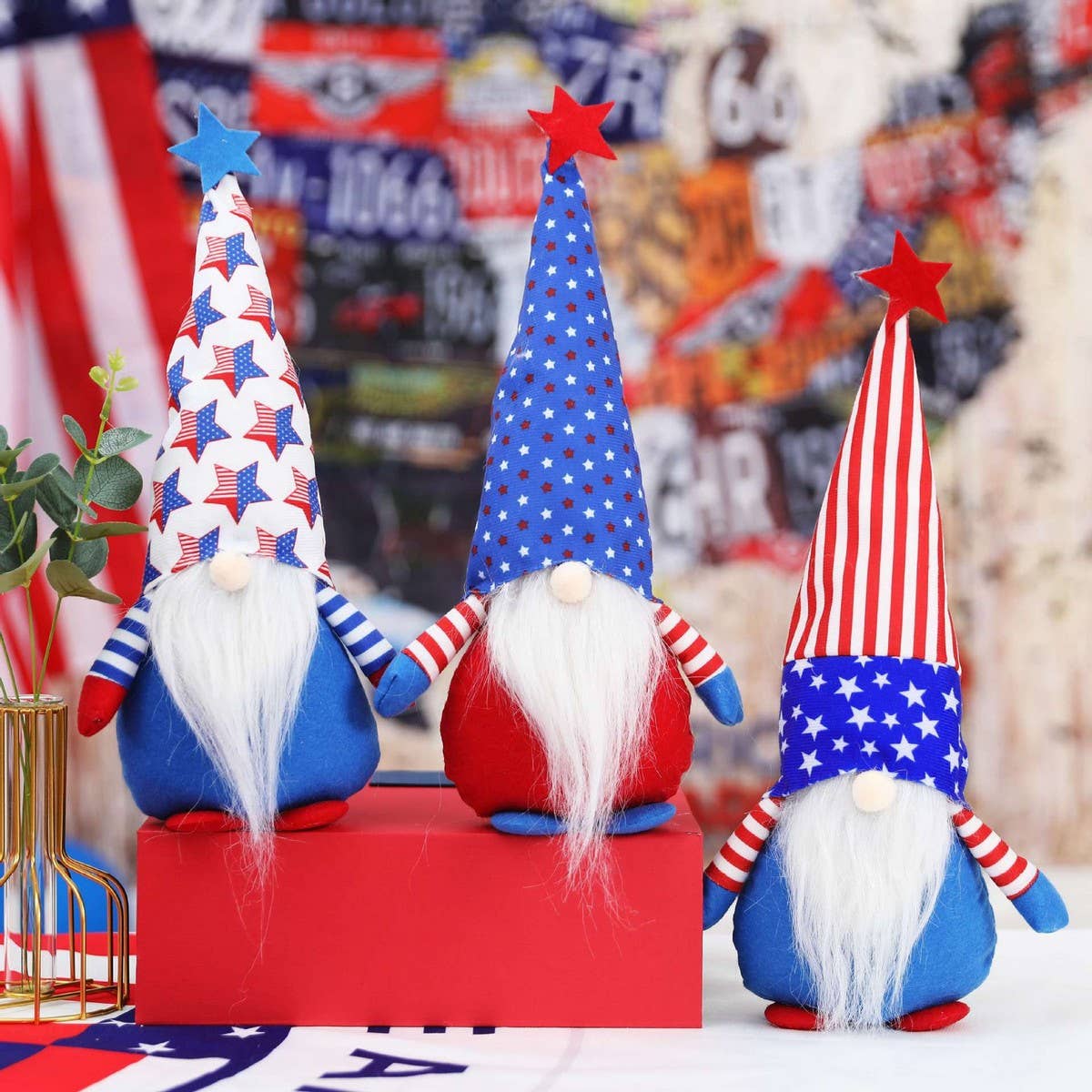 CWMM9494_INDEPENDENCE DAY FIVE-POINTED STAR FACELESS DOLL