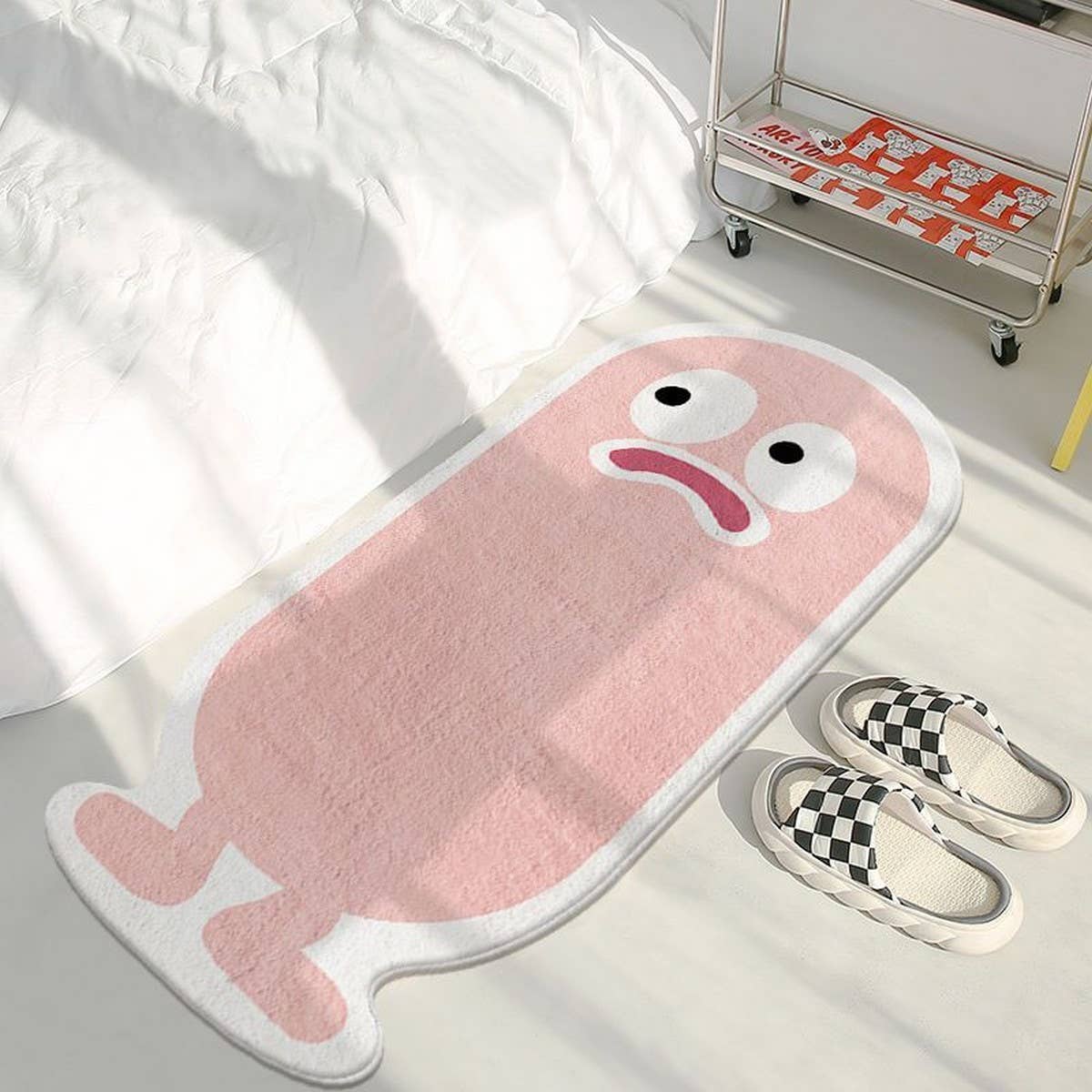 Faux Cashmere Cartoon Rug Cute Non-Slip Mat
