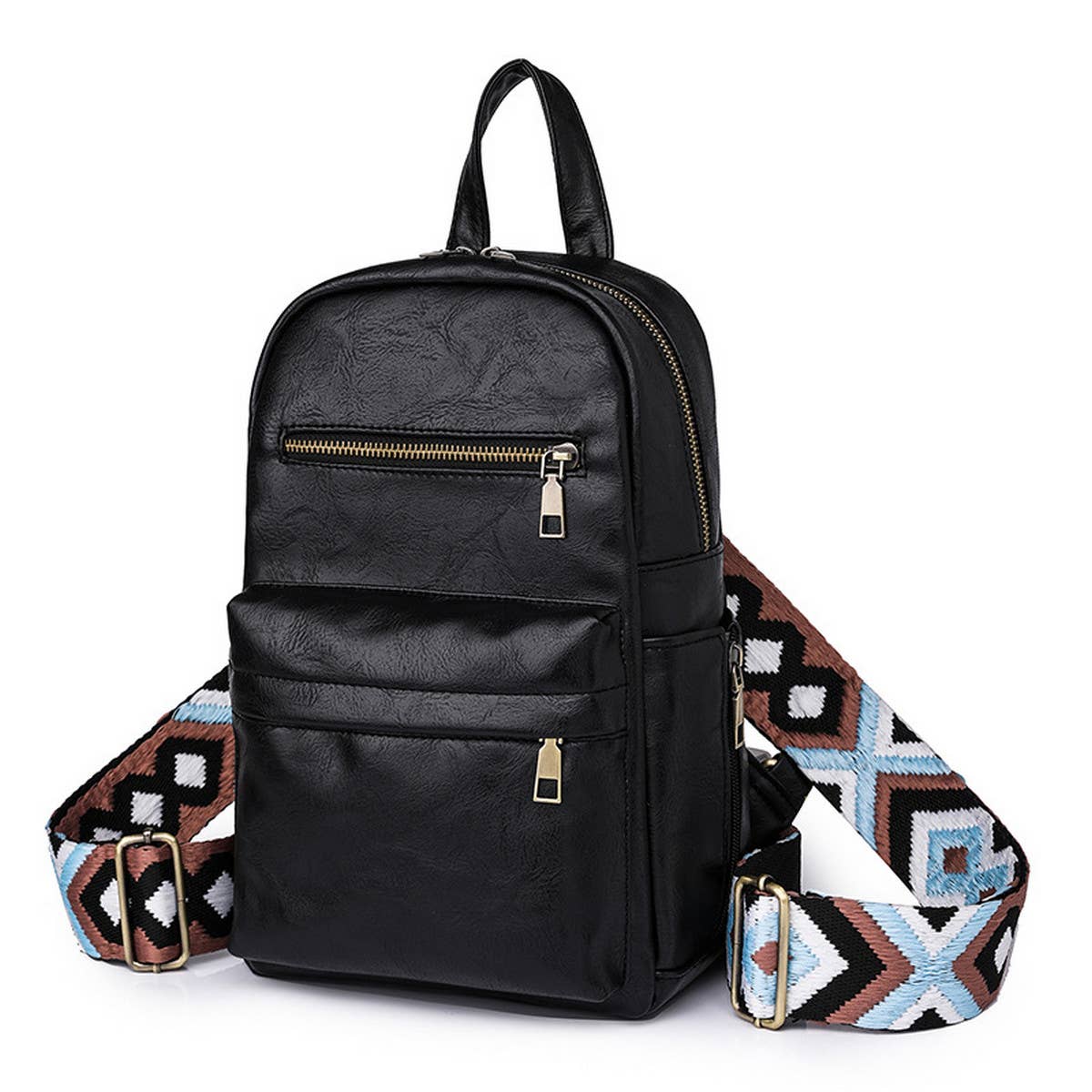 LEISURE TRAVEL DUAL-PURPOSE CHEST BAG BACKPACK_CWAB2881