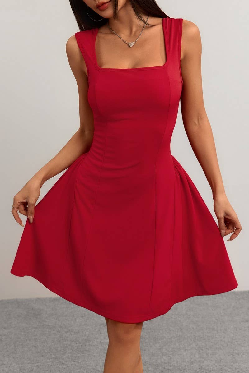 CWDSD7855_BACKLESS SLEEVELESS BODYCON CAMI DRESS