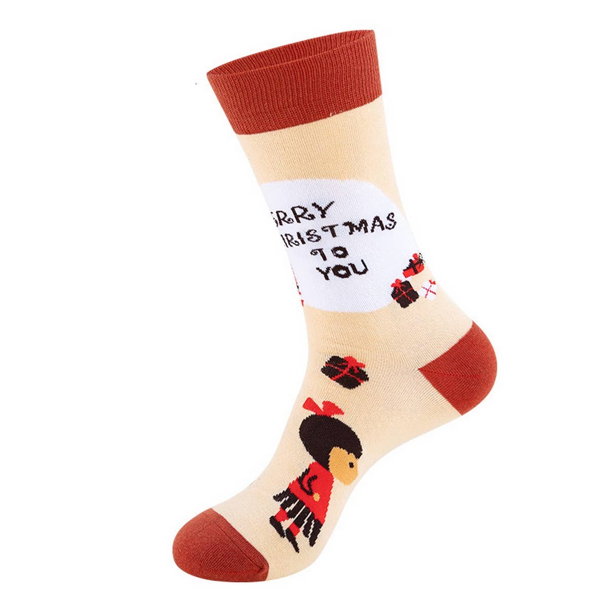 CWMS0826_Christmas Cartoon Snowman Socks