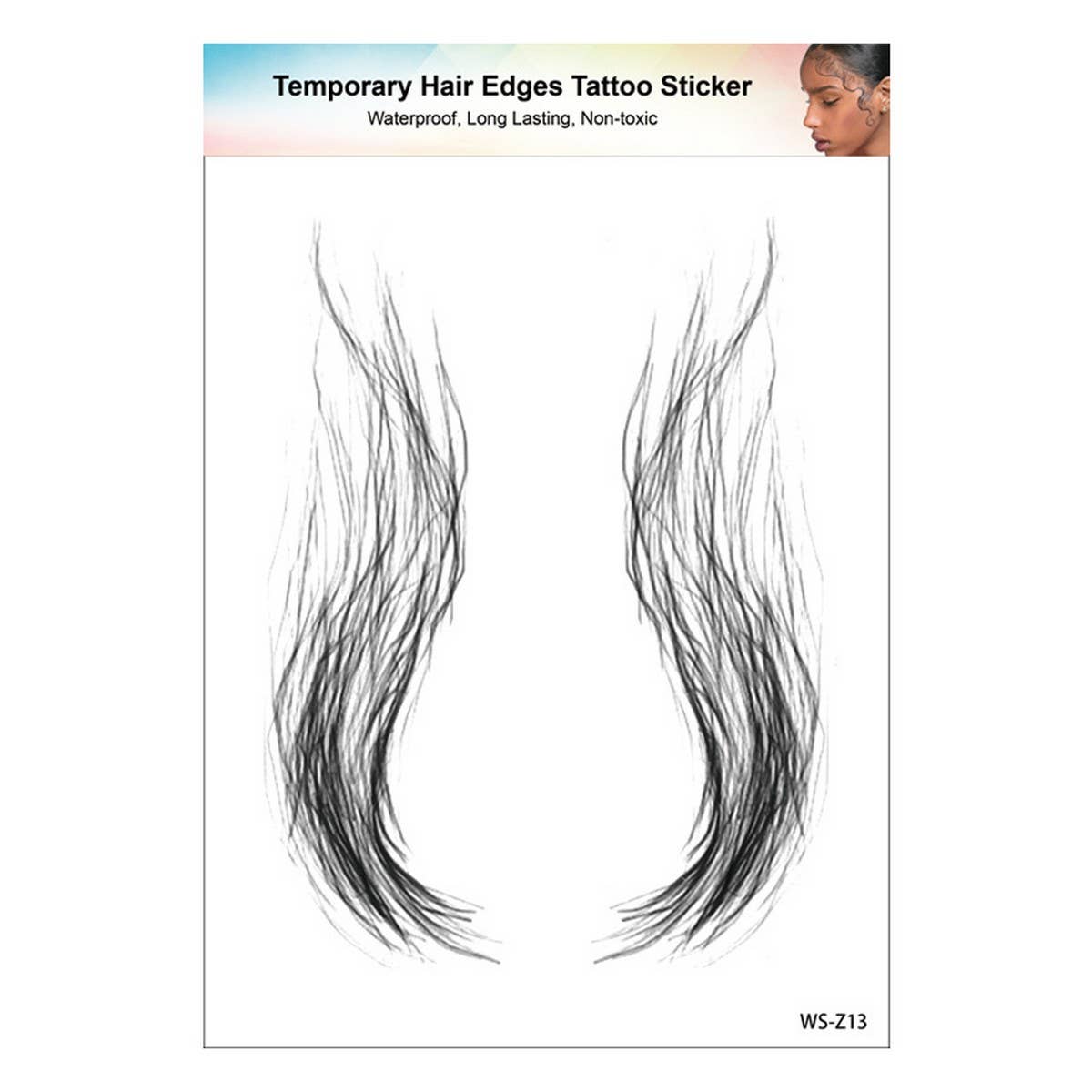 Baby Hairline Tattoo Stickers for Forehead Bangs_CWMM8336