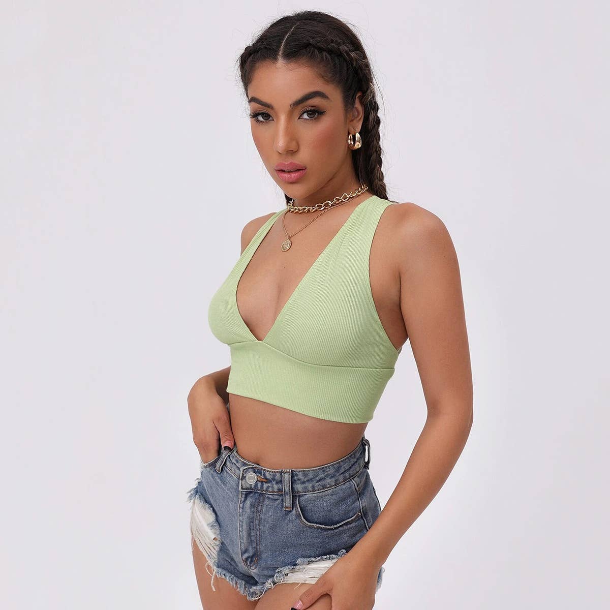 Women Sexy Sports Bra Crop Top with High Stretch