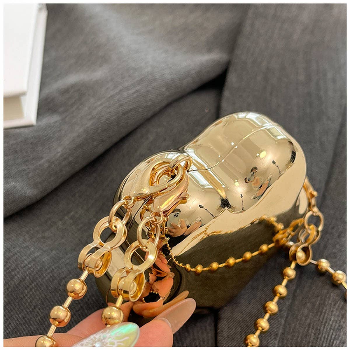 STAR SHAPE EVENING CLUTCH  BAG SHOULDER BAG_CWAB3262