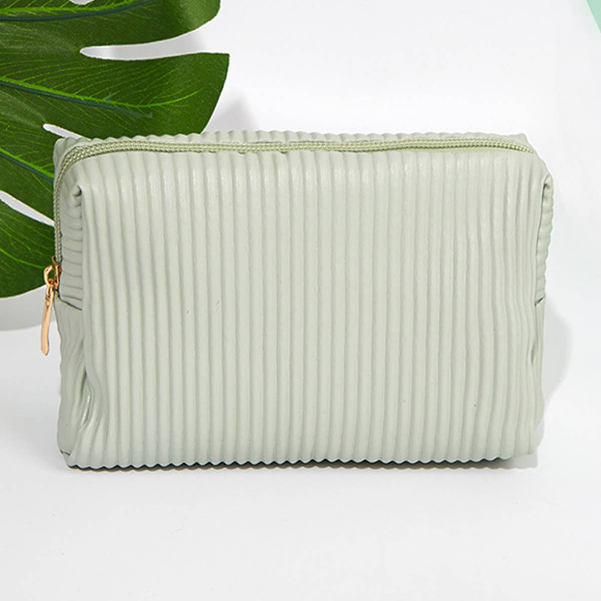 PORTABLE PLEATED WATERPROOF ZIPPER MAKEUP BAG_CWAB1444