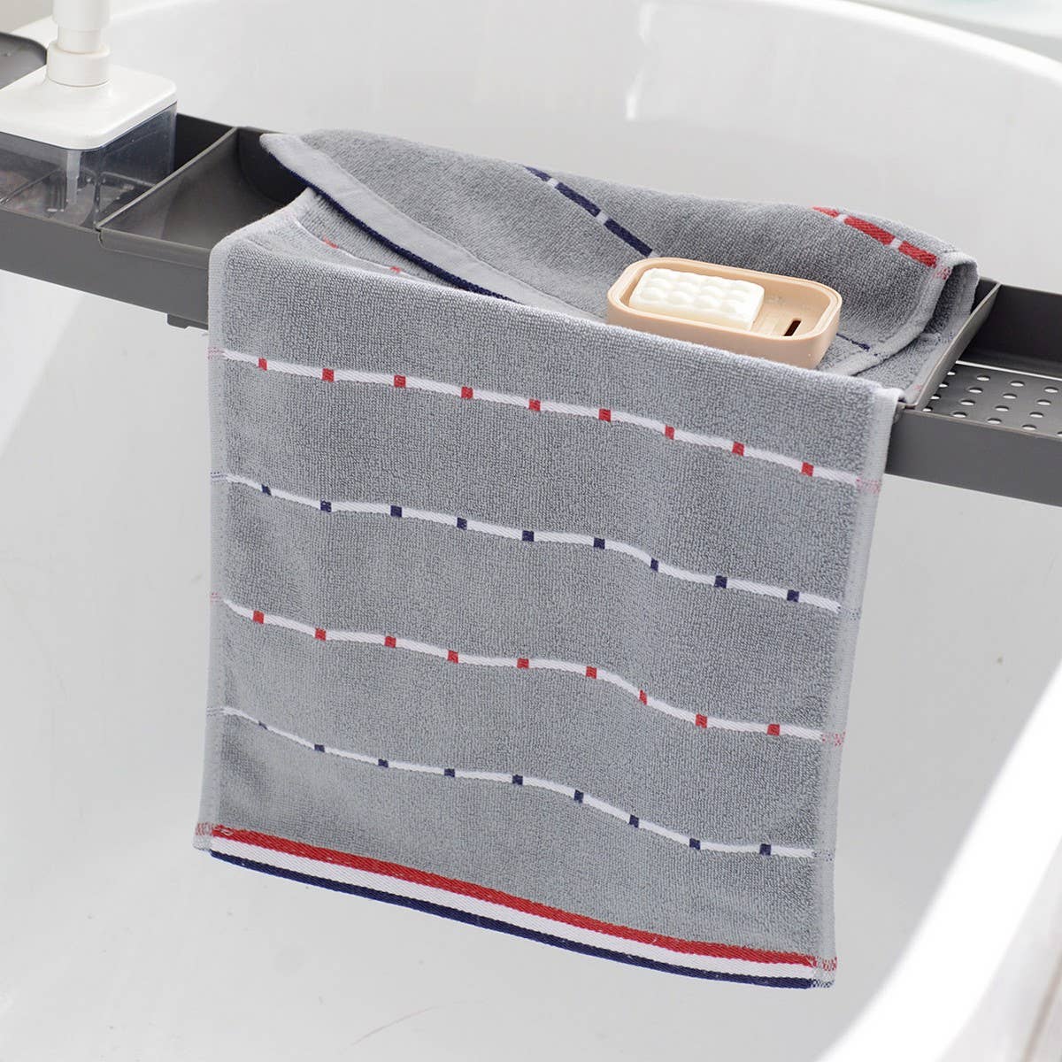 HOUSEHOLD STRIPED COTTON ABSORBENT TOWEL SOFT GIFT