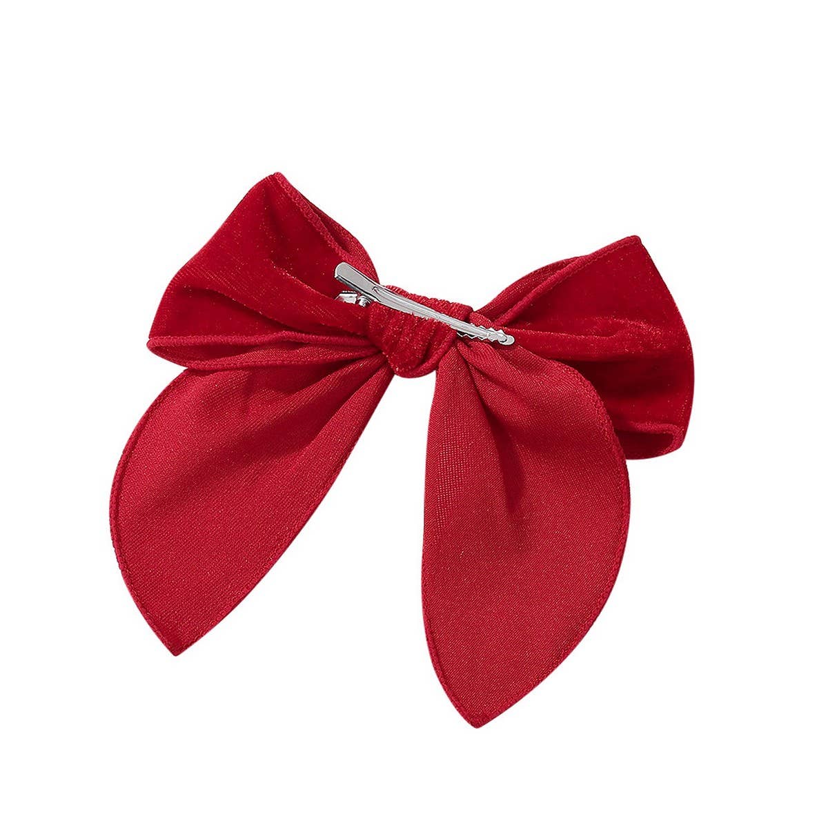 Vintage Christmas Bow Tail Hair Clip for Girls