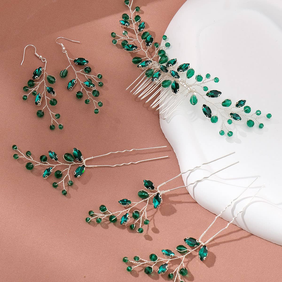 BRIDAL HAIR ACCESSORIES THREE PIECE SET_CWAHA2786