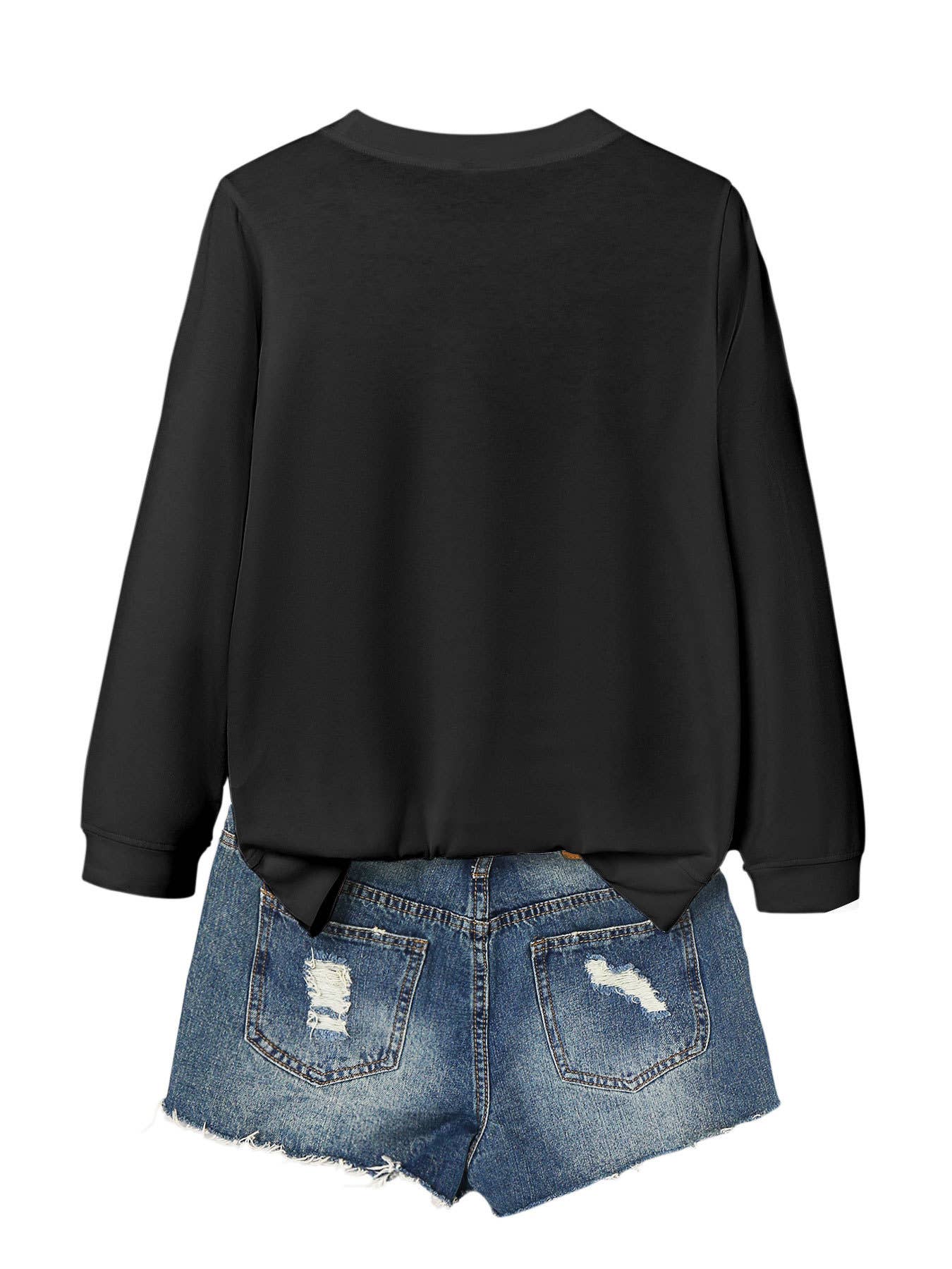 SOLID COLOR CASUAL CREWNECK COMFORTABLE T-SHIRT