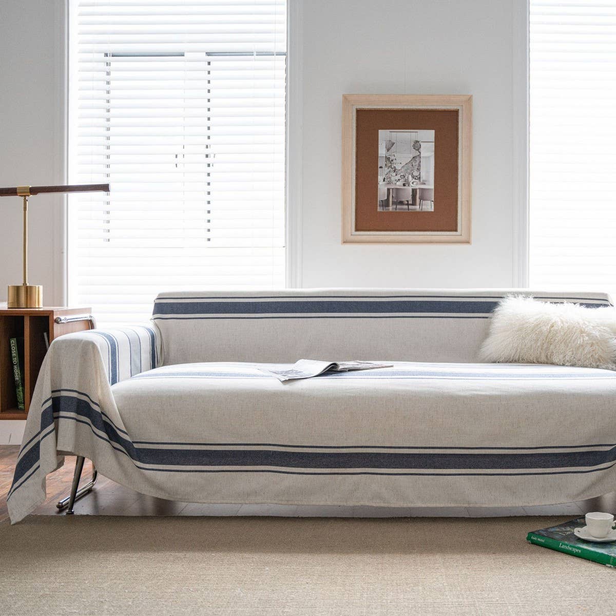 STRIPED ANTI-CAT SCRATCH SOFA THROW_CWMM1656