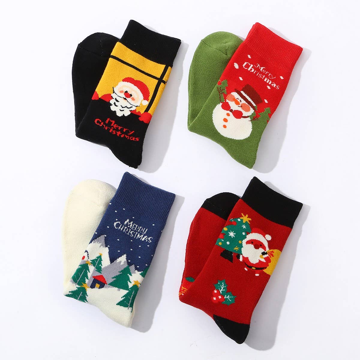 THICK WARM TERRY CHRISTMAS SOCKS