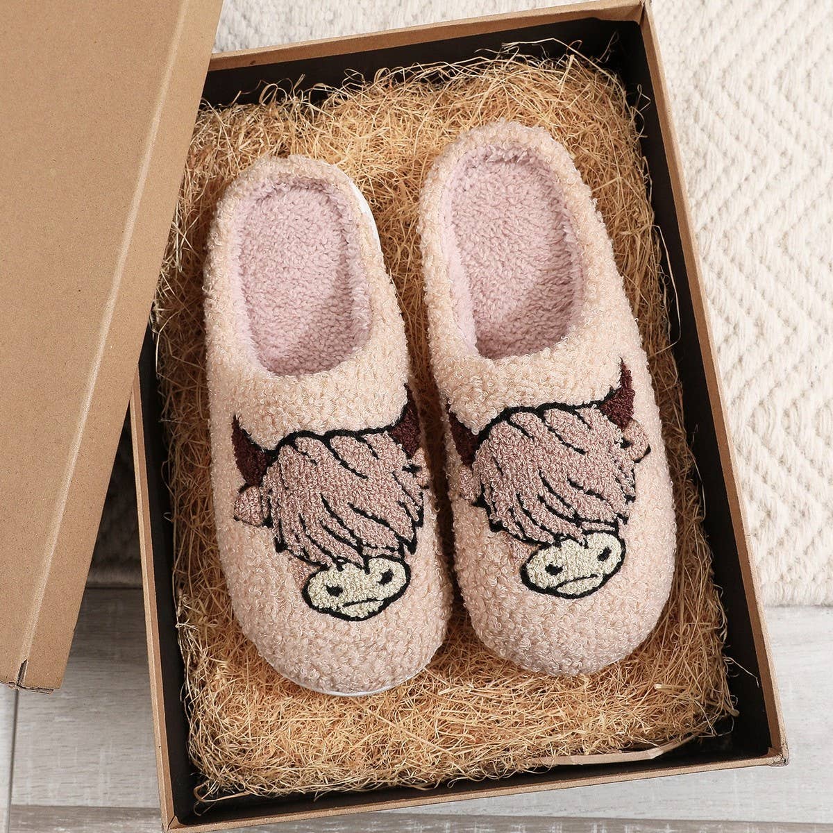 CHRISTMAS HOT-SELLING ANIMAL PRINT COTTON SLIPPERS