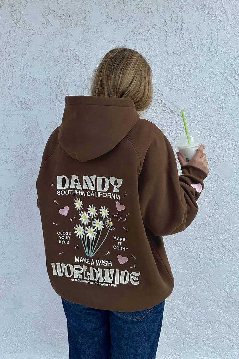 CWOHOL1116_EMBROIDERED LETTER FULL ZIP HOODIE JACKET