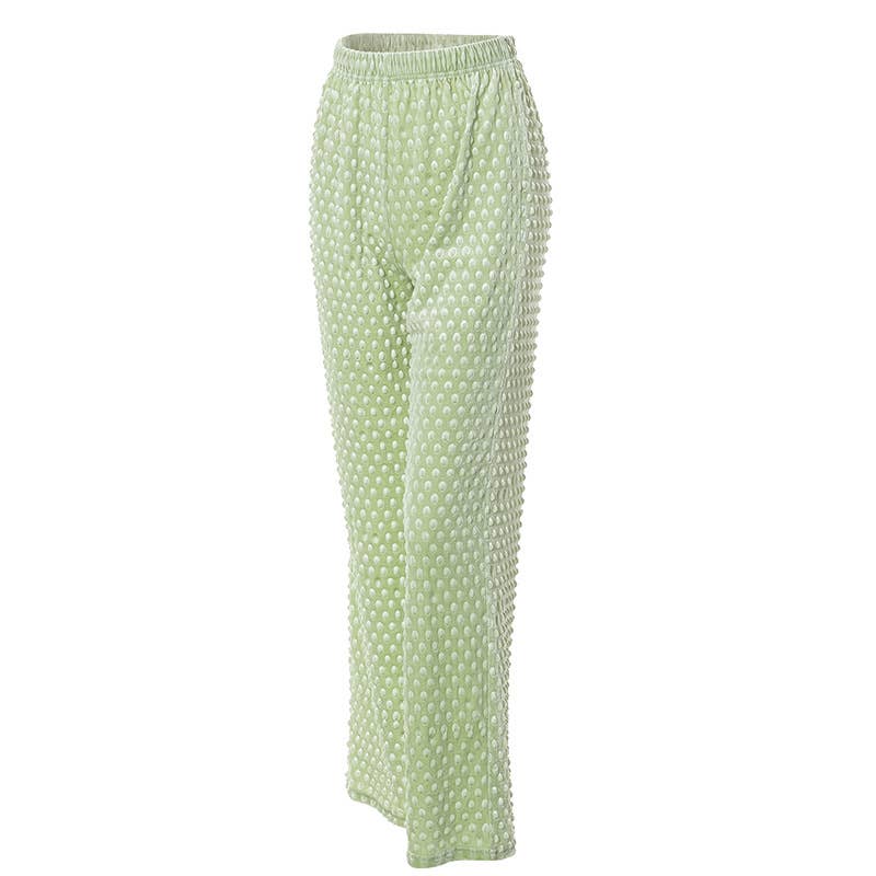 HIGH-WAISTED BAGGY BUBBLE STREET STYLE SLACKS