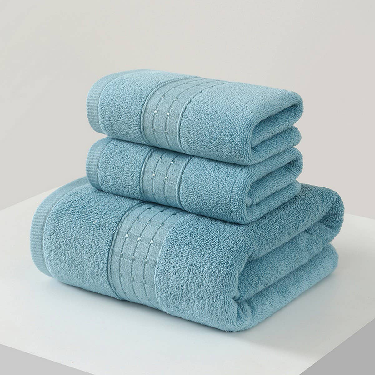 PURE COTTON THICK BATH TOWEL TWO PIECE SET_CWMM2275