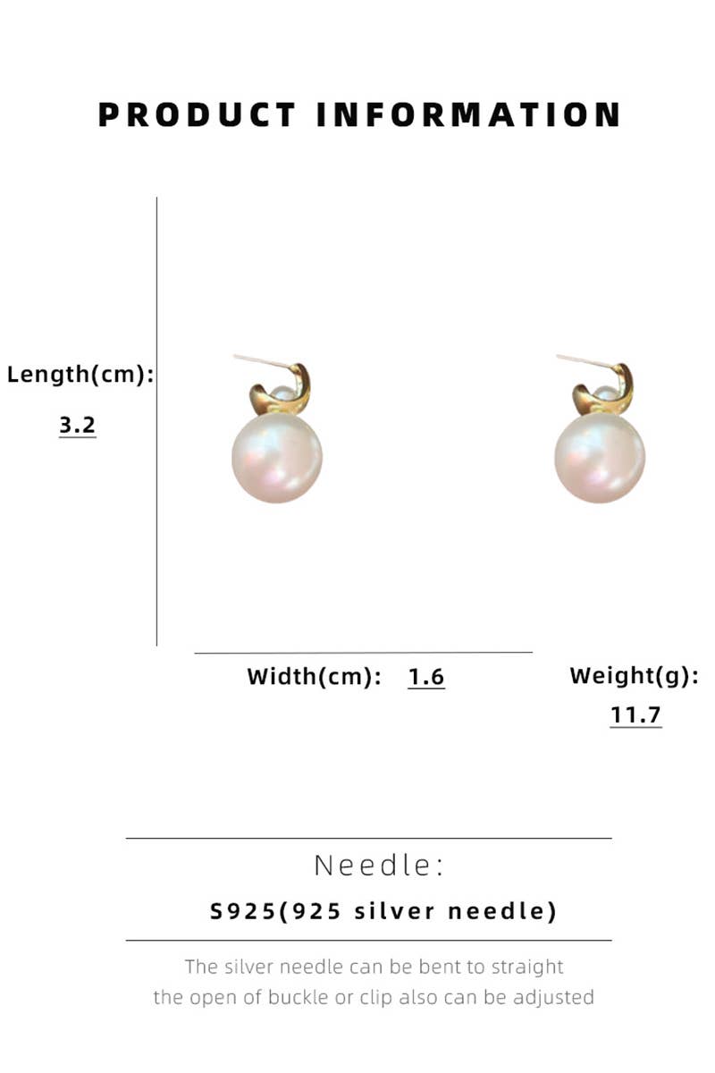 PEARL SHAPE DANGLE EARRINGS_CWAJE0291