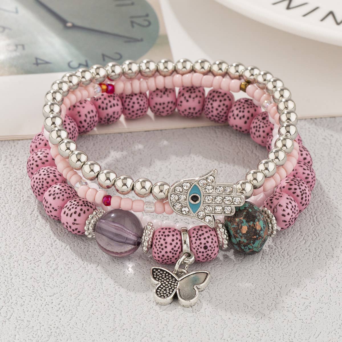 CHAIN ETHNIC STYLE MULTI-LAYER RICE BEAD BRACELET_CWAHA2477