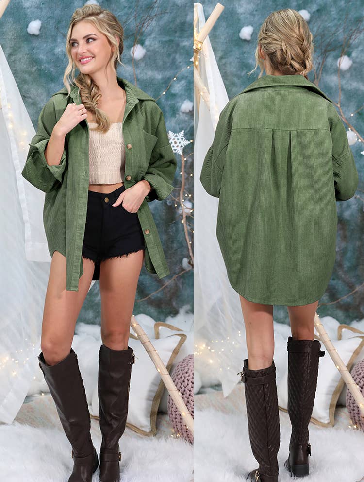 CWOJA700_LOOSE FIT CORDUROY SHIRTS JACKET