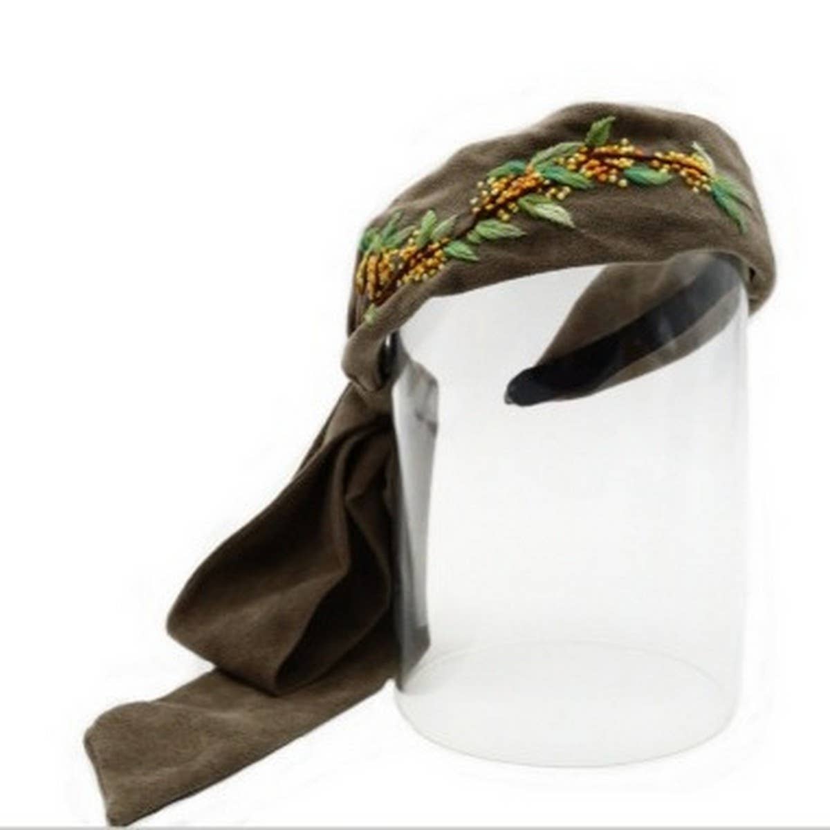 Handcrafted Plant-Dyed Chrysanthemum Headband