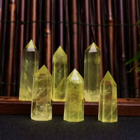 Citrine Crystal Point Hex Tower