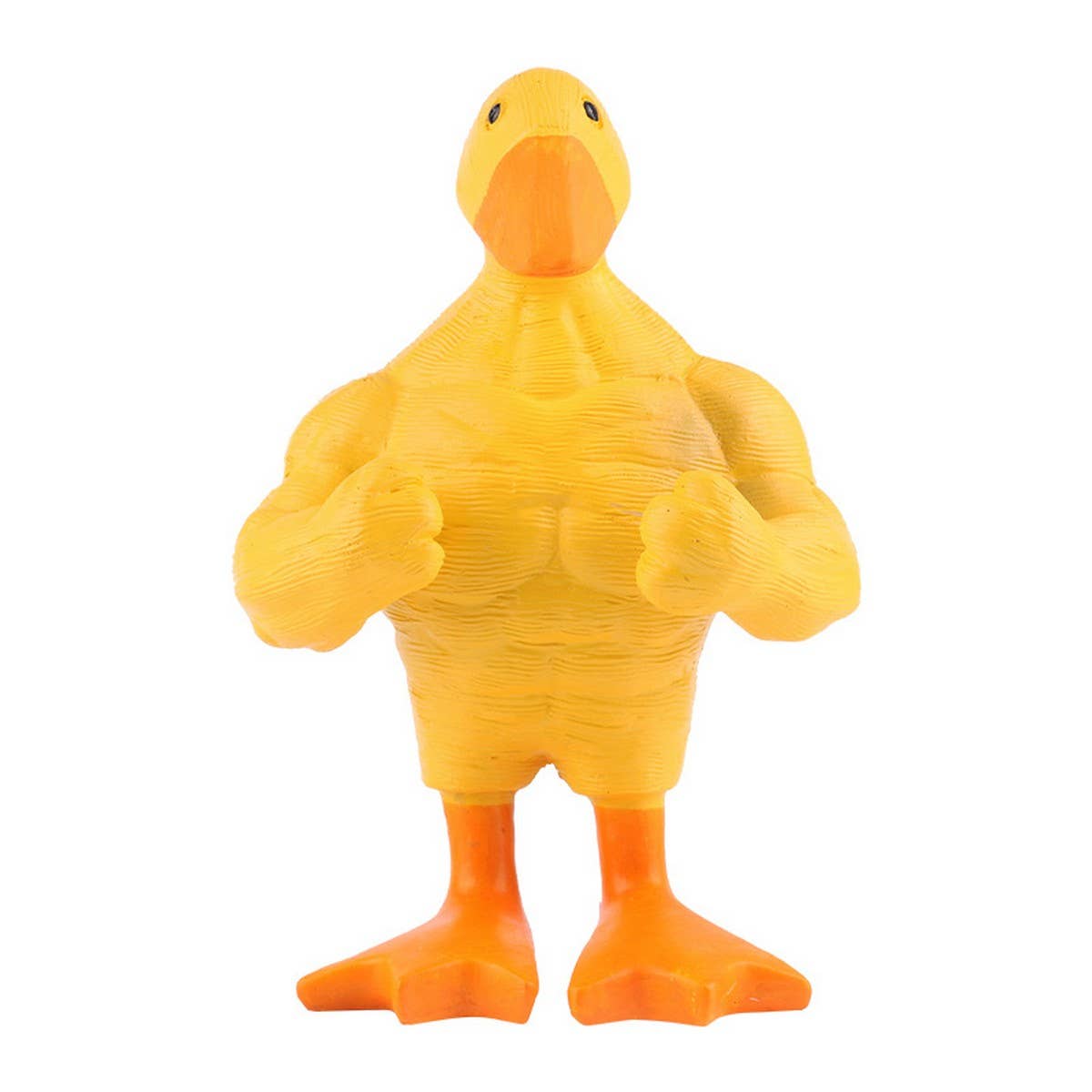 Funny Muscle Duck Resin Garden Ornament_CWMM9873