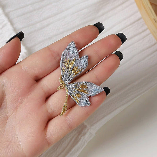 3D Dragonfly Swallow Embroidered Patch for Repair_CWMM5928