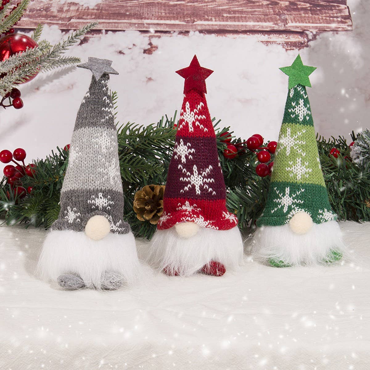 CHRISTMAS FESTIVAL LUMINOUS LIGHTED DOLL ORNAMENTS