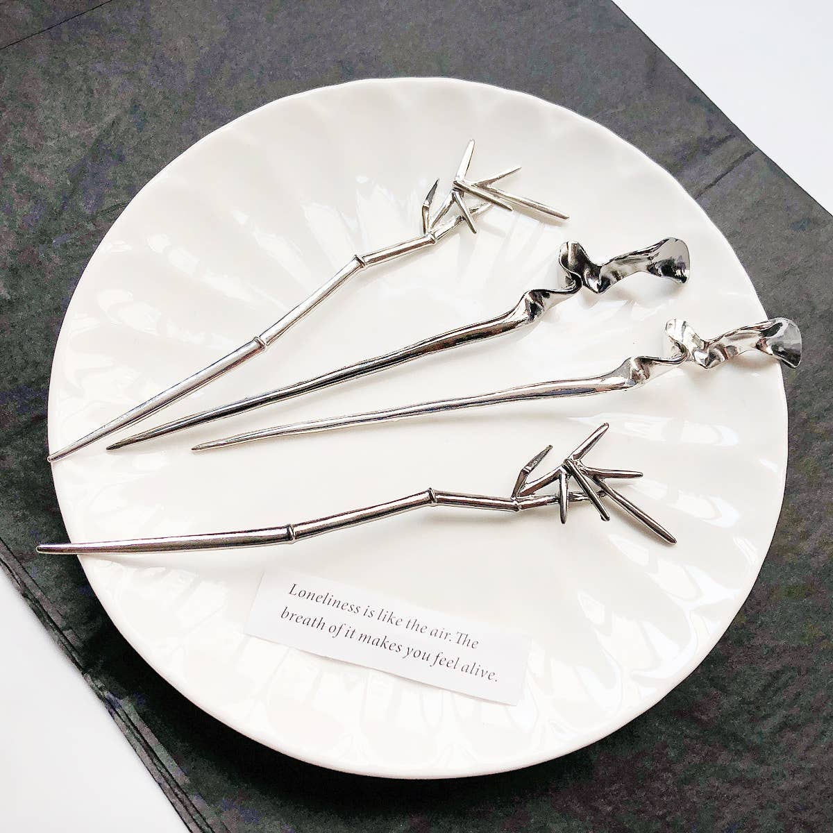 Simple metal hairpins ancient-style accessories